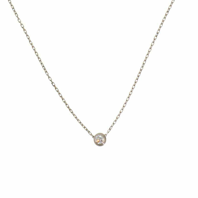 Cartier カルティエ/ダムールLMダイヤネックレス//Aランク/75
