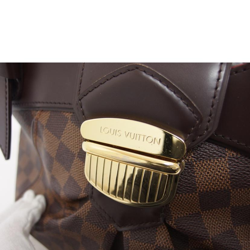 LV ルイ・ヴィトン ビトン ダミエ・エベヌ 市松模様 ブラウン 茶 ショルダーバッグ ハンドバッグ トートバッグ ブラウン メンズ レディース 定番 人気 斜め掛け 肩がけ/システィナPM/ダミエ/エベヌ/N41542//FL3***/ABランク/04