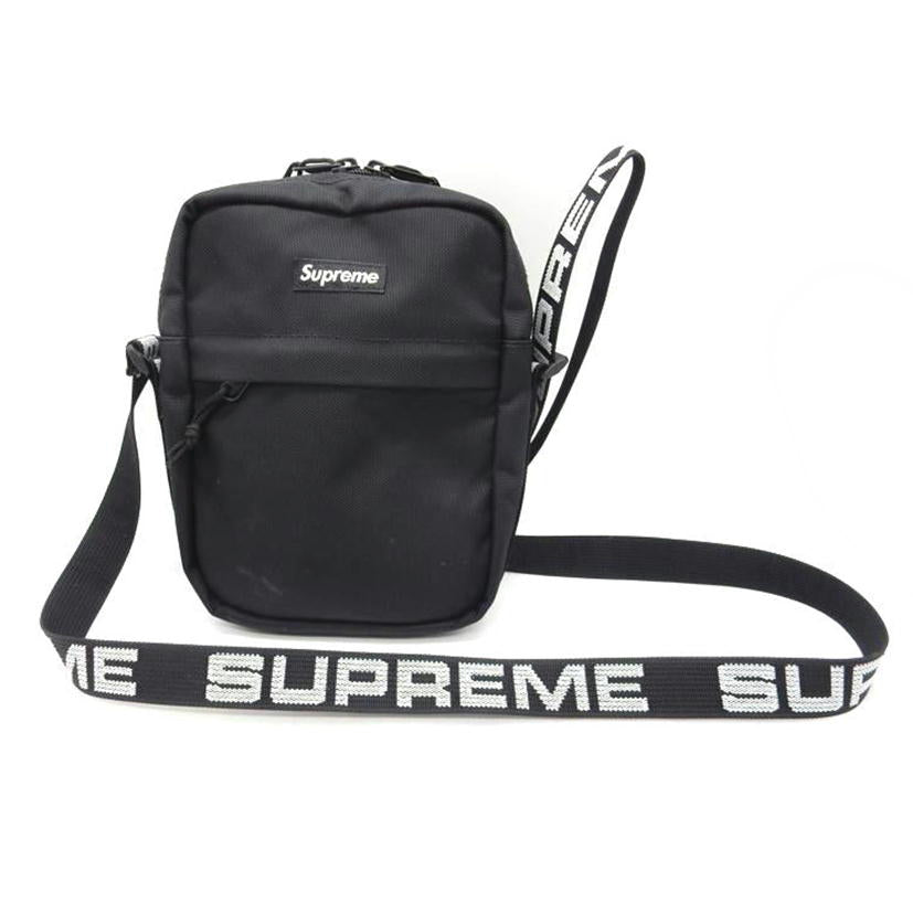 赤BOXロゴステッカー付 18SS Supreme shoulder bag 赤