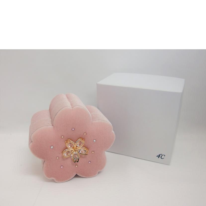 4℃ ヨンドシー/K10ジルコニア/ハートデザインネックレス/1.4g//ABランク/04