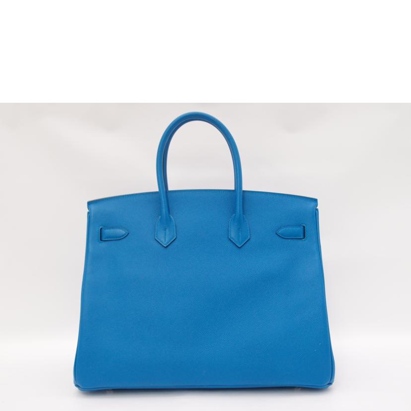 HERMES エルメス ハンドバッグ シルバー金具 青/バーキン35/ヴォーエプソン/ブルーザンジバル/041702CK 83//A刻印(2017)/Aランク/69