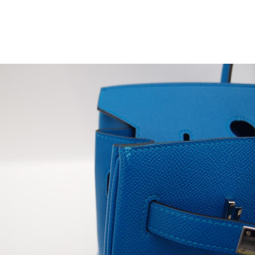 HERMES エルメス ハンドバッグ シルバー金具 青/バーキン35/ヴォーエプソン/ブルーザンジバル/041702CK 83//A刻印(2017)/Aランク/69
