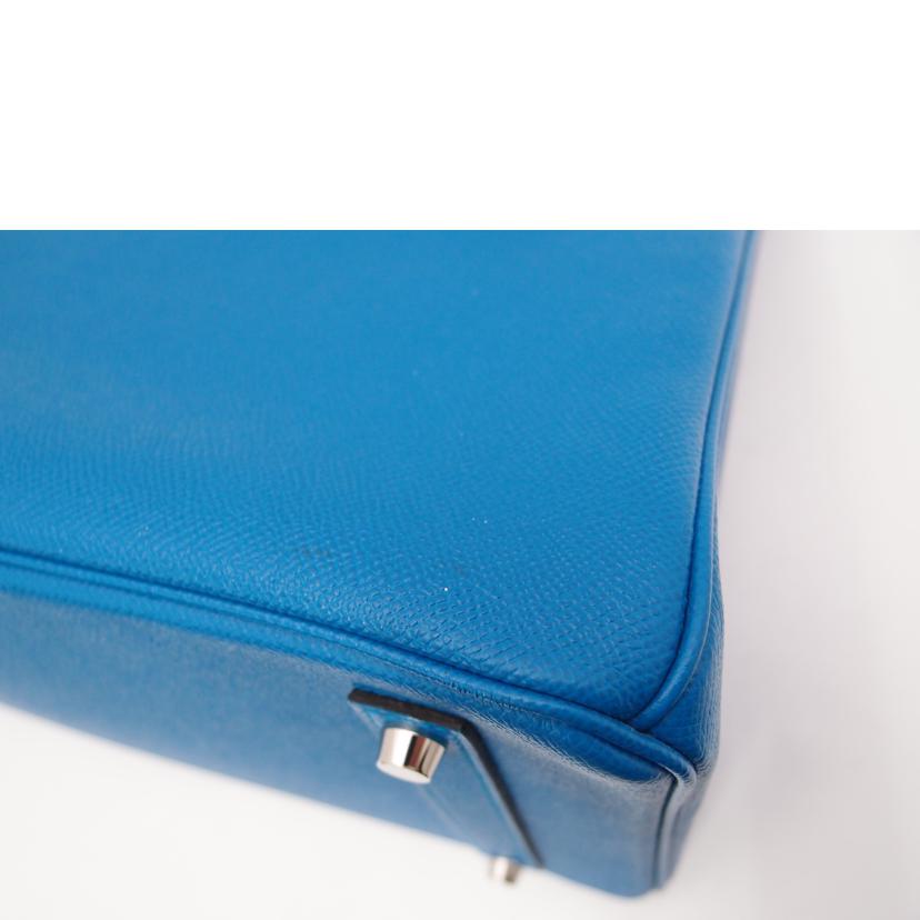 HERMES エルメス ハンドバッグ シルバー金具 青/バーキン35/ヴォーエプソン/ブルーザンジバル/041702CK 83//A刻印(2017)/Aランク/69