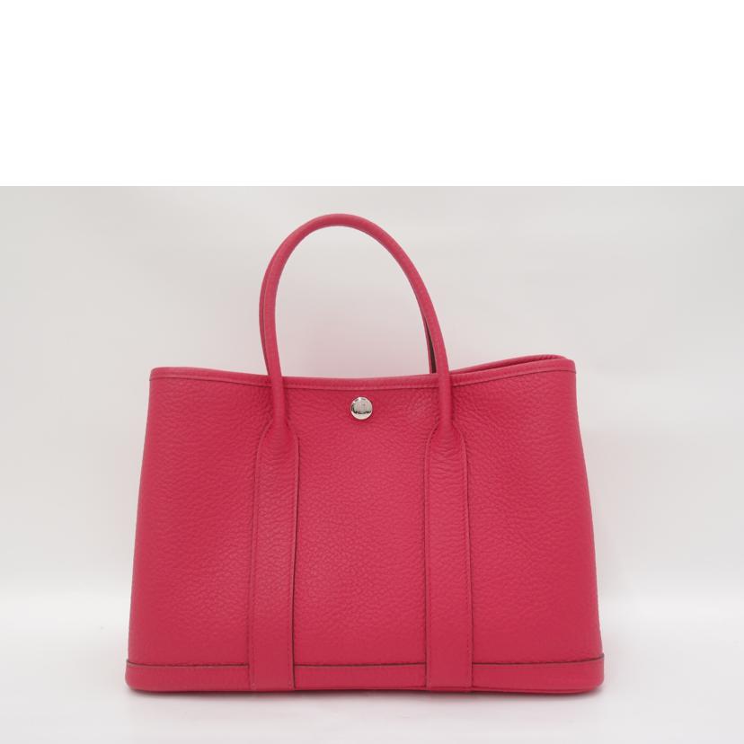 HERMES エルメス トートバッグ 2020年頃製造 レザー ピンク系 レディース/ガーデンパーティTPM/ネゴンダ/ブーゲンビリア//Y刻印(2020)/Aランク/69