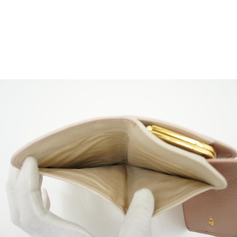 miu miu ミュウミュウ/マドラスビコローレフレームウォレット/5ME120//178/ABランク/75