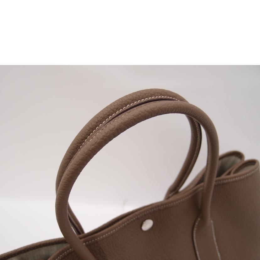 HERMES エルメス トートバッグ 2019年頃製造 レディース/ガーデンパーティPM/トゴ/エトゥープ//D刻印(2019)/Aランク/69
