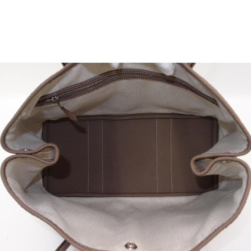 HERMES エルメス トートバッグ 2019年頃製造 レディース/ガーデンパーティPM/トゴ/エトゥープ//D刻印(2019)/Aランク/69