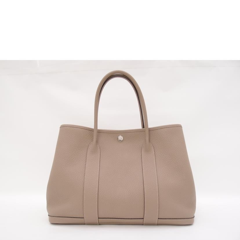 HERMES エルメス トートバッグ 2016年製 レザー レディース/ガーデンパーティPM/カントリー/トゥルティエールグレー//X刻印(2016)/SAランク/69