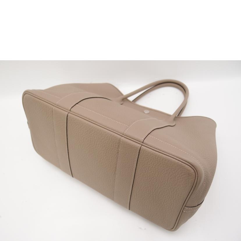 HERMES エルメス トートバッグ 2016年製 レザー レディース/ガーデンパーティPM/カントリー/トゥルティエールグレー//X刻印(2016)/SAランク/69