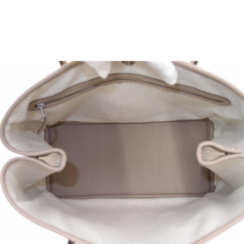 HERMES エルメス トートバッグ 2016年製 レザー レディース/ガーデンパーティPM/カントリー/トゥルティエールグレー//X刻印(2016)/SAランク/69