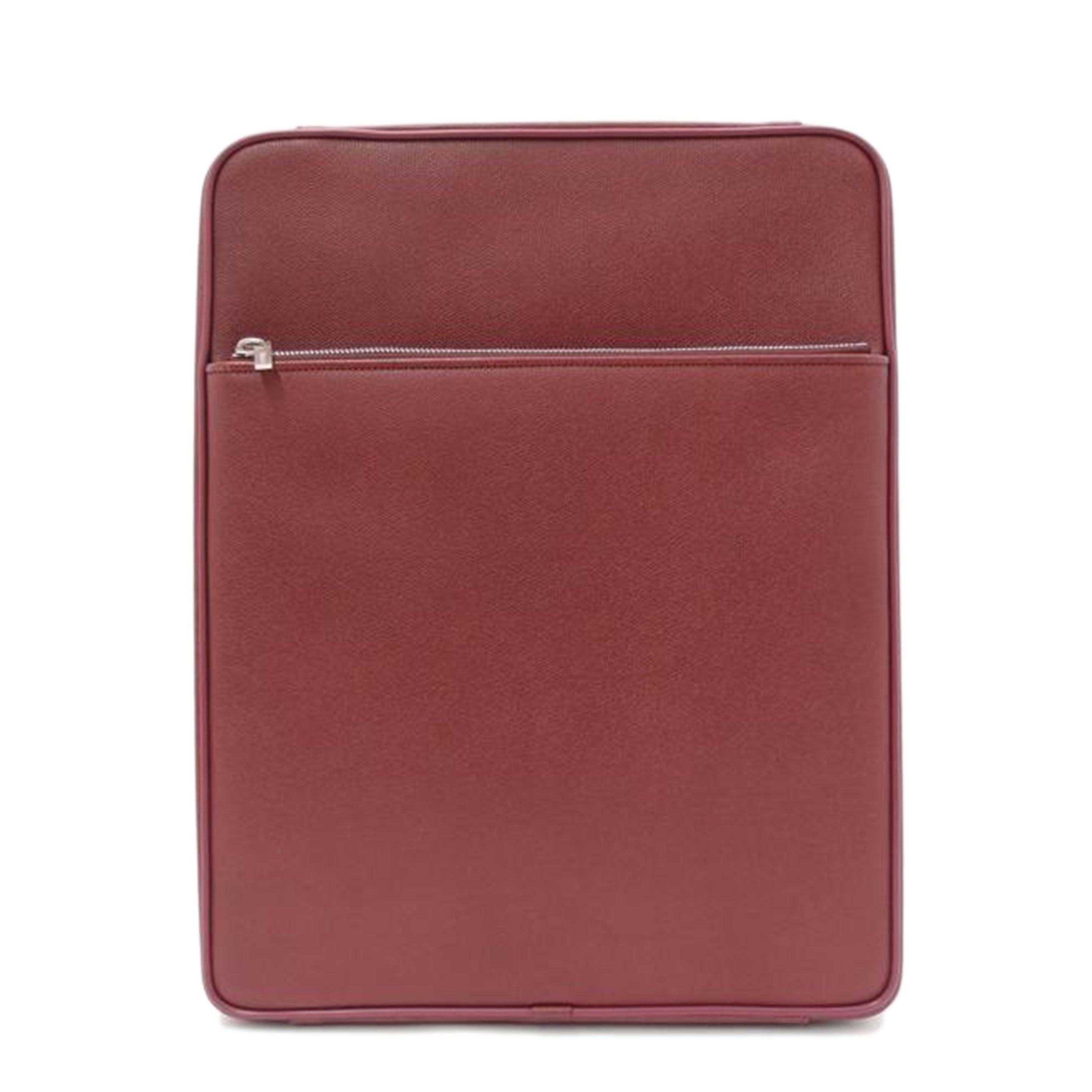 Valextra ヴァレクストラ トラベルケース 旅行用/トロリー/ワインレッド/V6A03-028-000Z-RD//N438586/Aランク/69