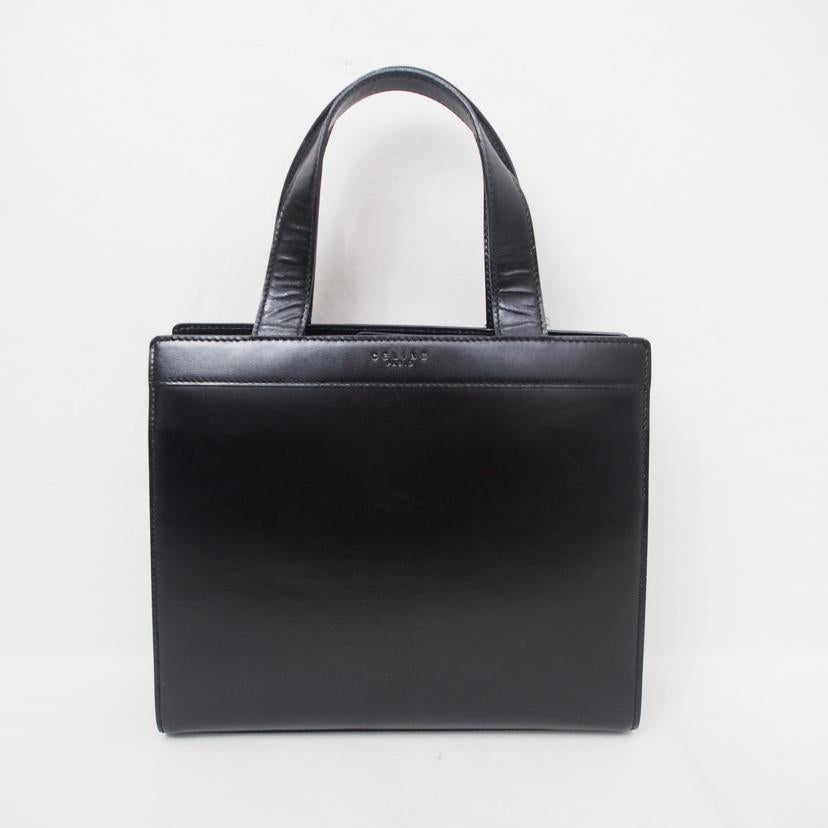 CELINE/馬車ロゴプレートレザー/ハンド/ブラック/M172//Bランク/78