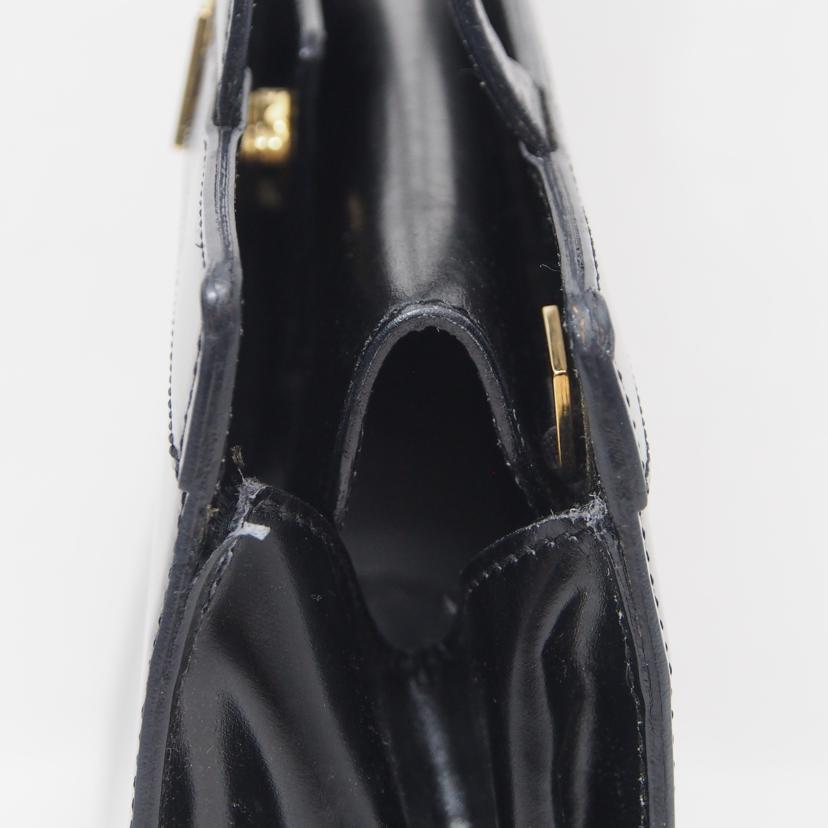 CELINE/馬車ロゴプレートレザー/ハンド/ブラック/M172//Bランク/78