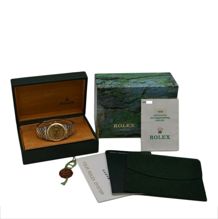 ROLEX ロレックス 腕時計 1997年頃製造 オーバーホール済 新品仕上済 コンビ メンズ/デイトジャスト10P旧ダイヤ/シャンパンゴールド/16233G//U56************/Aランク/89