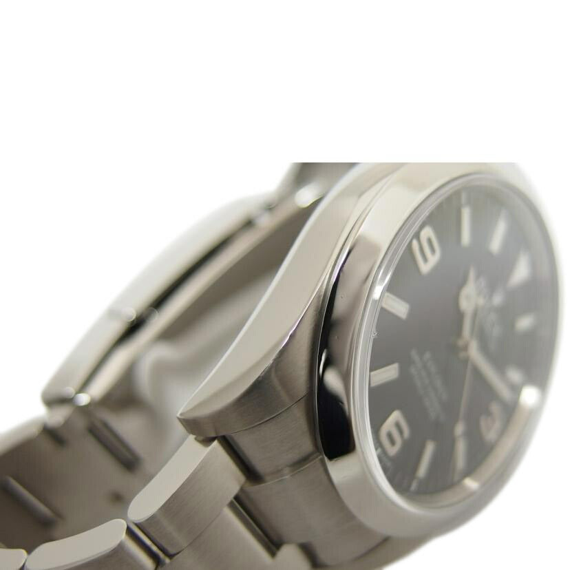 ROLEX ロレックス 腕時計 ランダムシリアル 前期型 ブラック文字盤 ステンレス メンズ /エクスプローラーⅠ/ブラックアウト/ランダム/自動巻き/214270 //763*****/Aランク/04