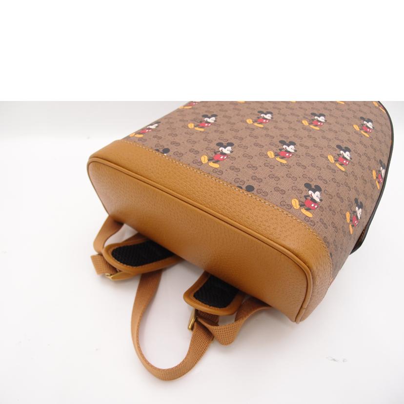 GUCCI グッチ リュックサック ミッキーマウス ブラウン/GGスプリーム・スモールバックパック/ディズニーコラボ/552884//204991/SAランク/69