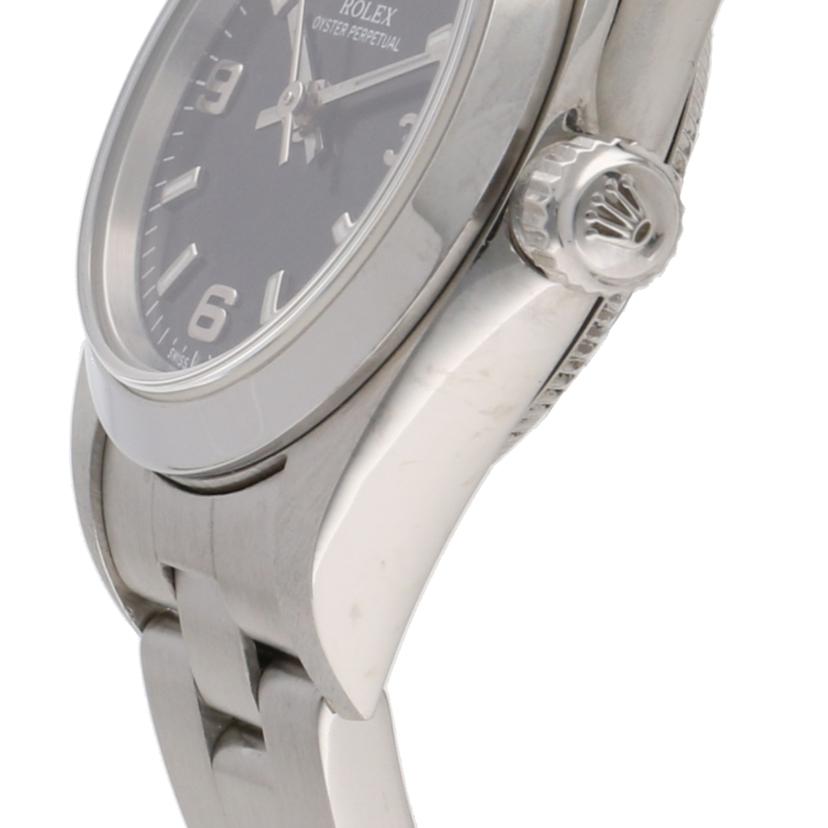 ROLEX ロレックス 腕時計 2005年頃製造 新品仕上済 オーバーホール済 ステンレス/オイスターパーペチュアル・ブラック/レディース/D番/76080//D96****/ABランク/75