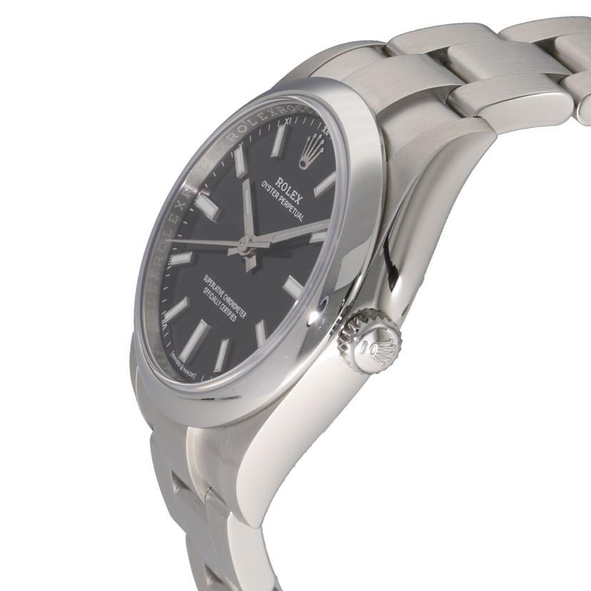 ROLEX ロレックス 腕時計 ランダムシリアル ギャラ2023年日付 美品 ステンレス/オイスターパーペチュアル34・ブラック/ランダム番/124200//F2643997/Aランク/75