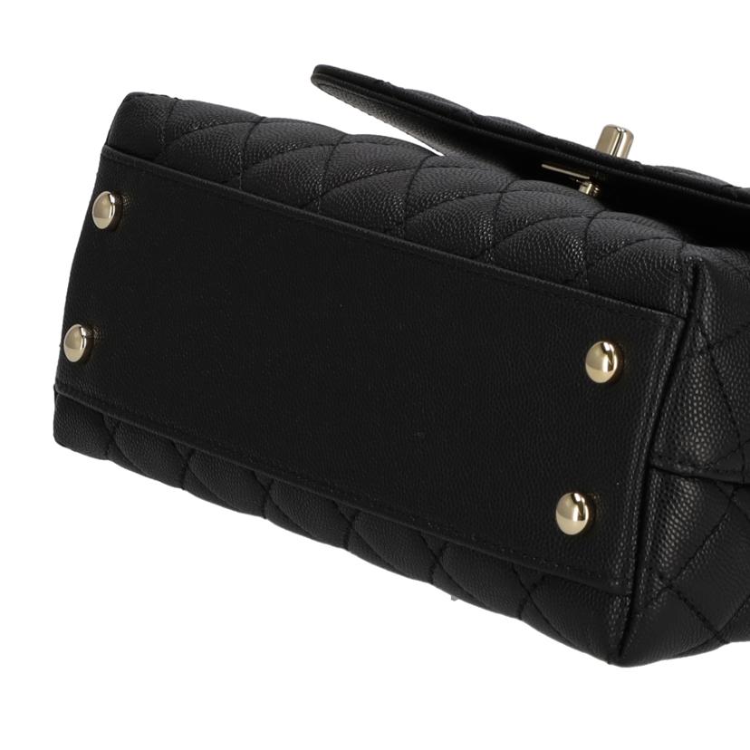 CHANEL シャネル/ココハンドルキャビアスキンチェーンショルダーバッグ//LG4*****/SAランク/91