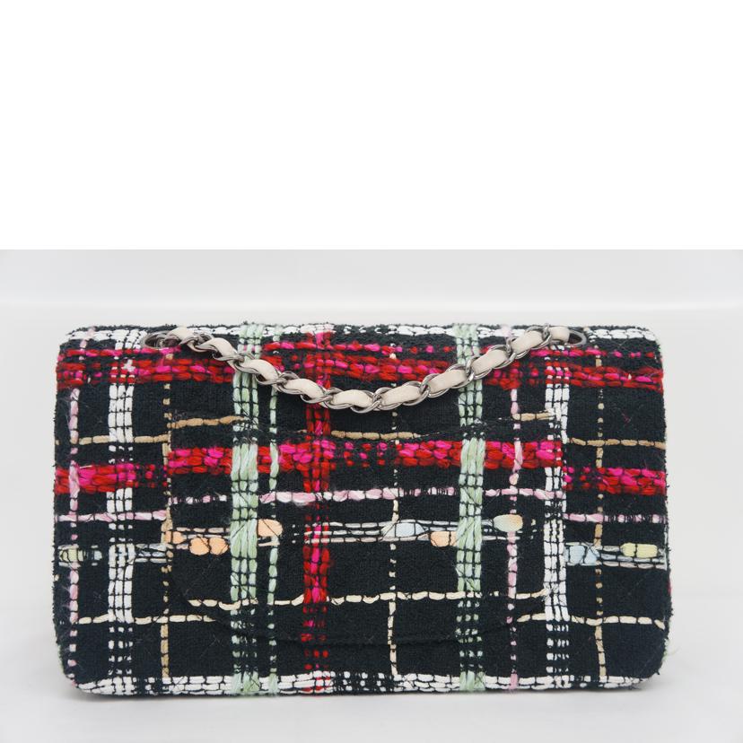 CHANEL シャネル/マトラッセWフラップツイードチェーンショルダー//9060794/Aランク/09
