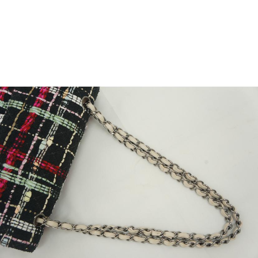CHANEL シャネル/マトラッセWフラップツイードチェーンショルダー//9060794/Aランク/09