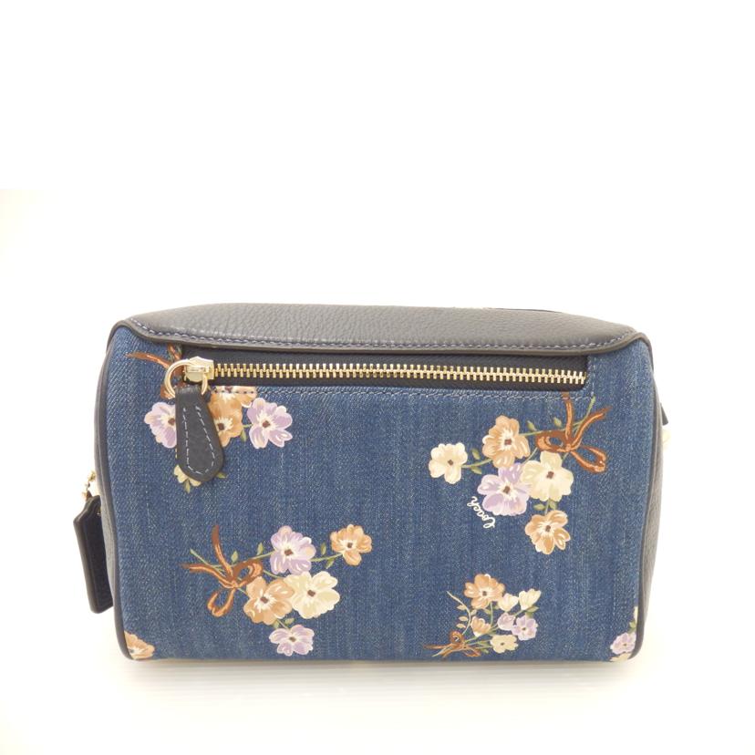 COACH コーチ/フラワープリントデニムショルダーバッグ/91450//A2077/ABランク/88