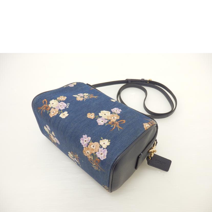COACH コーチ/フラワープリントデニムショルダーバッグ/91450//A2077/ABランク/88
