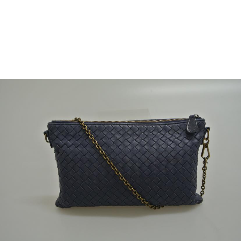 BOTTEGA VENETA ボッテガヴェネタ/イントレチャート チェーンバッグ 紺//BO7234954N/Bランク/87