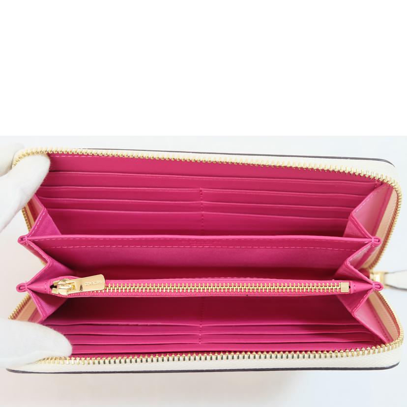 COACH コーチ/フローラルプリントアコーディオンジップ/キーホルダー/53794//K15**/Aランク/71