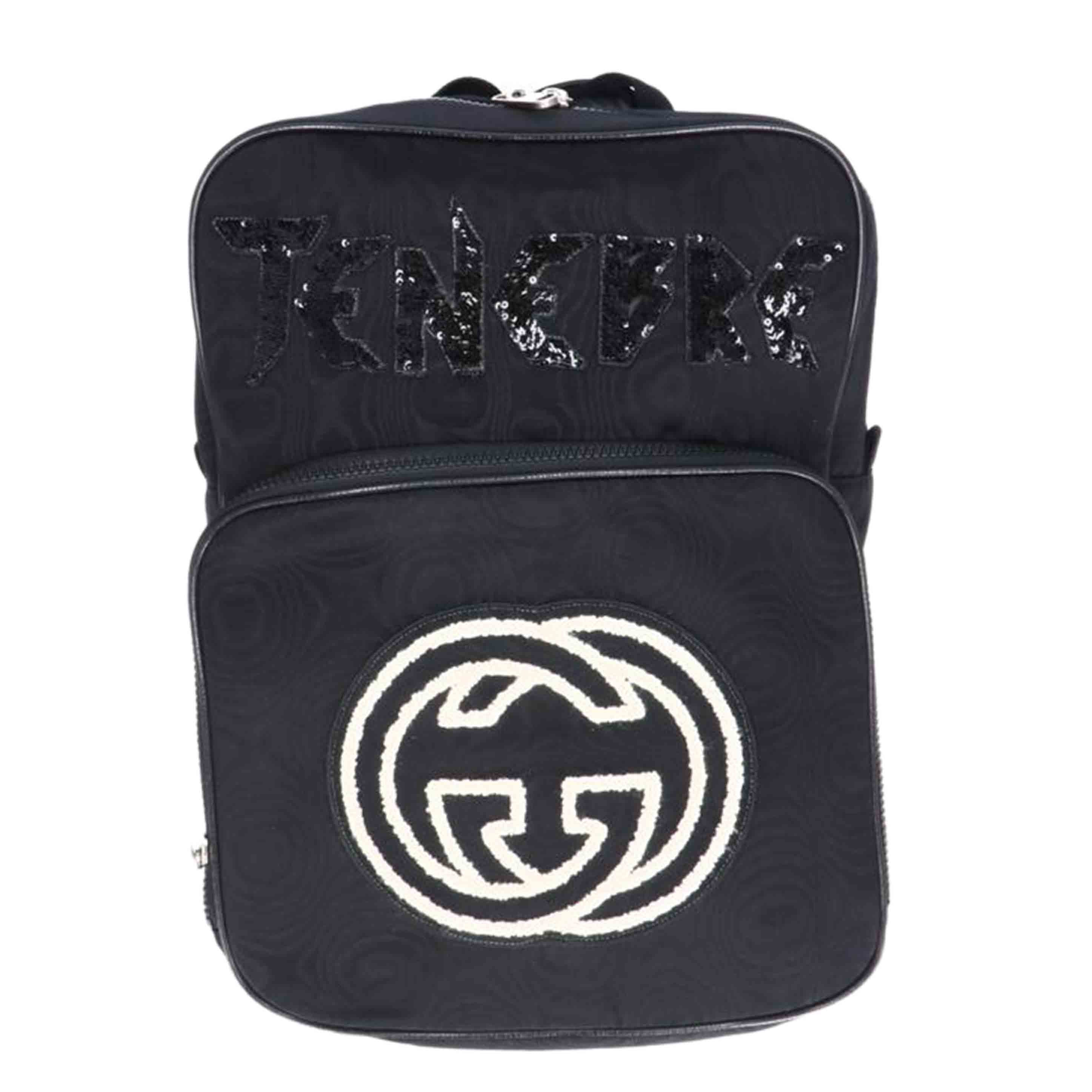 GUCCI グッチ/インターロッキングG ミディアムバックパック/ブラック/5326724//560***/ABランク/75