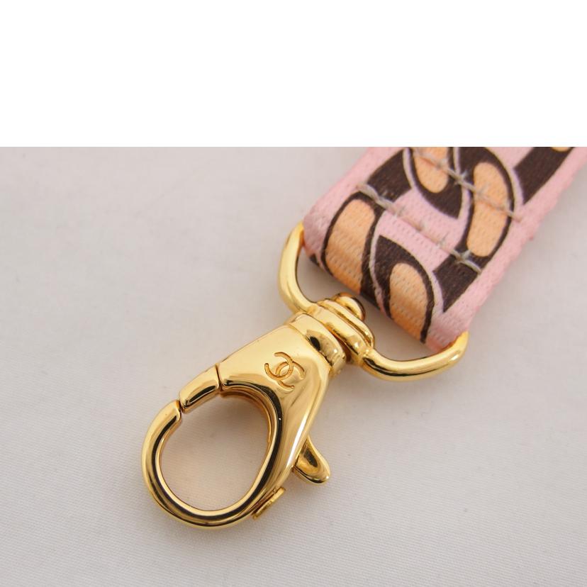 CHANEL シャネル/ロゴネックストラップ/ゴールド金具/ピンク/A17636//01A/Aランク/04