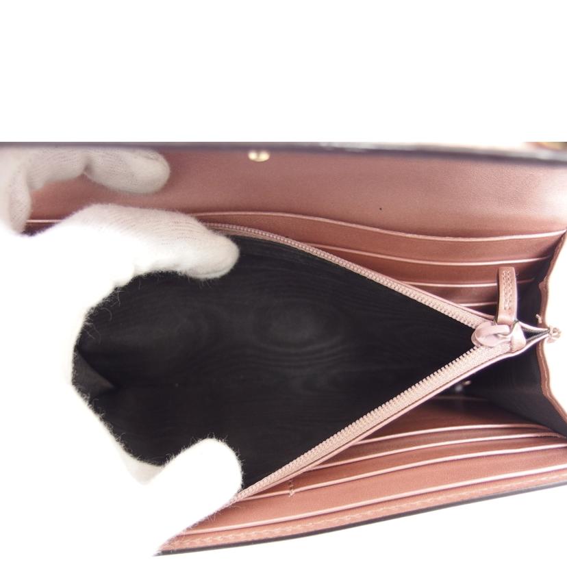 GUCCI グッチ/マイクログッチシマ/二つ折り長財布/メタリックピンク/258405//493***/Aランク/04