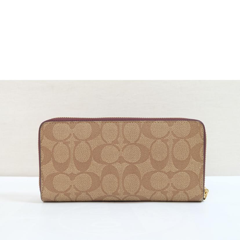 COACH コーチ/PVCシグネチャー ウィズランドパッチロングジップウォレット/CC336//A16**/SAランク/71