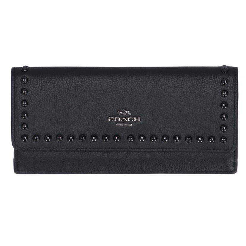 COACH コーチ/レザースタッズウォレット/53449//A16**/Aランク/37
