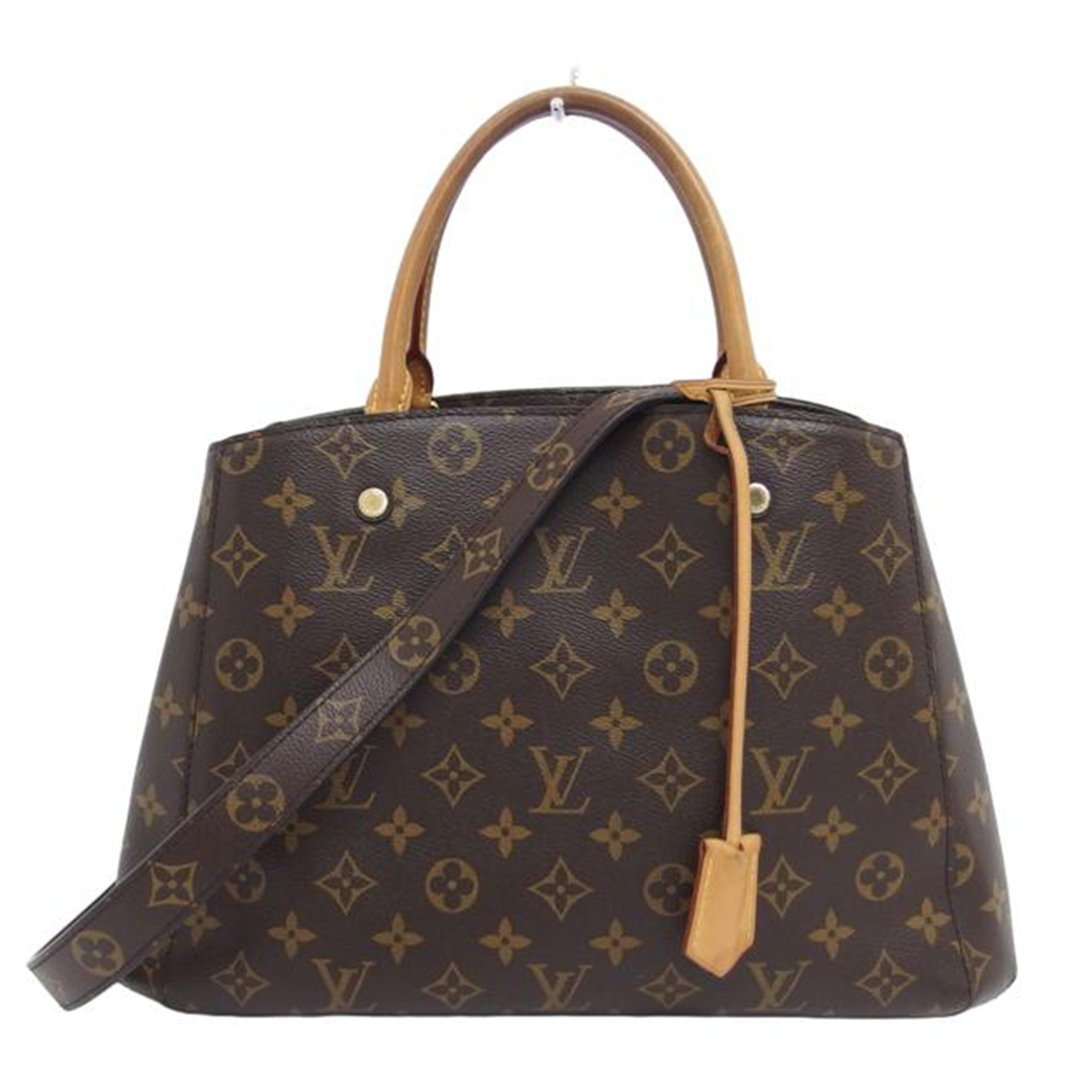 LV ルイ・ヴィトン ビトン ショルダーバッグ ハンドバッグ トートバッグ ブラウン メンズ レディース 定番 人気 LV 斜め掛け 肩がけ/モンテーニュMM/モノグラム/M41056//TR4***/Bランク/04