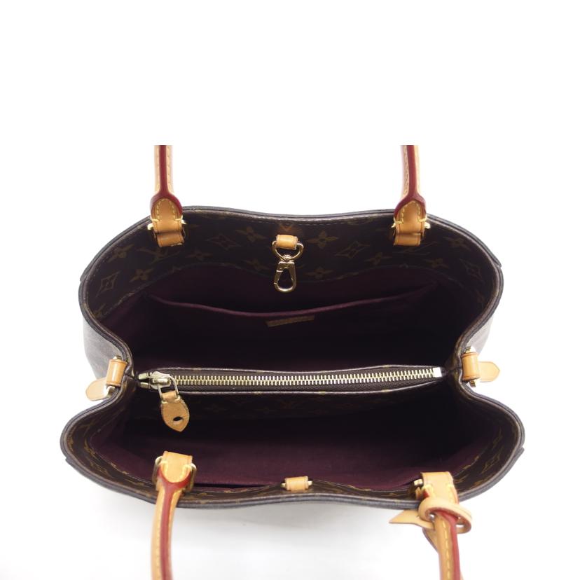 LV ルイ・ヴィトン ビトン ショルダーバッグ ハンドバッグ トートバッグ ブラウン メンズ レディース 定番 人気 LV 斜め掛け 肩がけ/モンテーニュMM/モノグラム/M41056//TR4***/Bランク/04