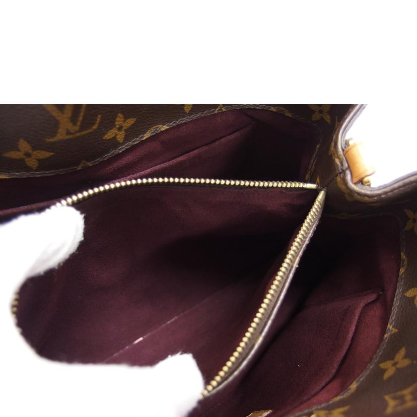 LV ルイ・ヴィトン ビトン ショルダーバッグ ハンドバッグ トートバッグ ブラウン メンズ レディース 定番 人気 LV 斜め掛け 肩がけ/モンテーニュMM/モノグラム/M41056//TR4***/Bランク/04
