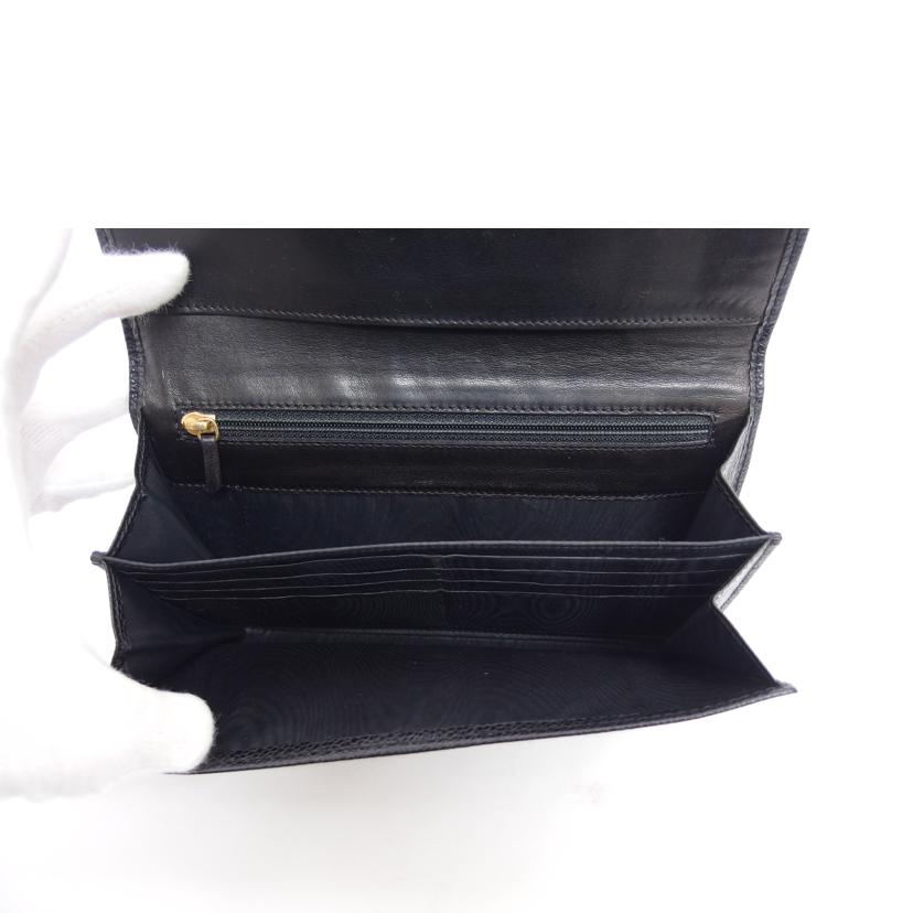 CHANEL シャネル/ココマーク キャビアスキン/二つ折りロングウォレット/ブラック//620****/ABランク/04