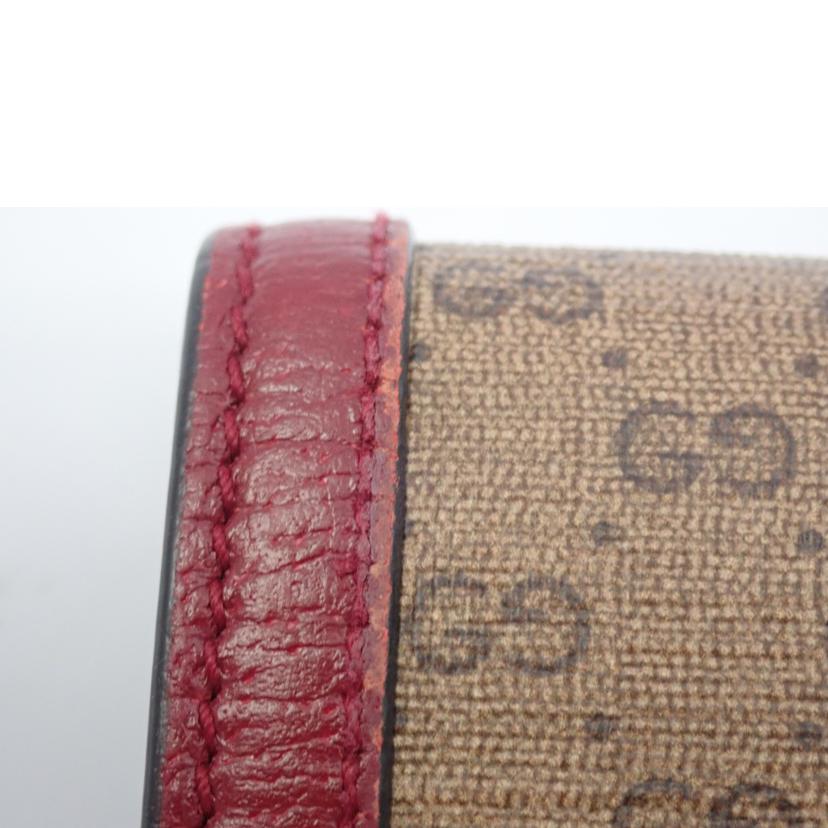 GUCCI GUCCI/ミニGGスプリームドラエモンコンパクトウォレット/647788//095*/Bランク/62