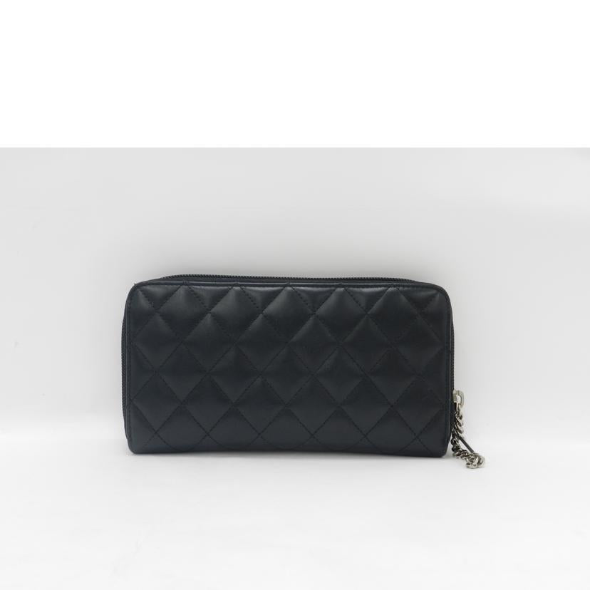 CHANEL シャネル 黒 /カンボンライン・ラウンドファスナー長財布/ブラック/A50078//20538798/ABランク/69