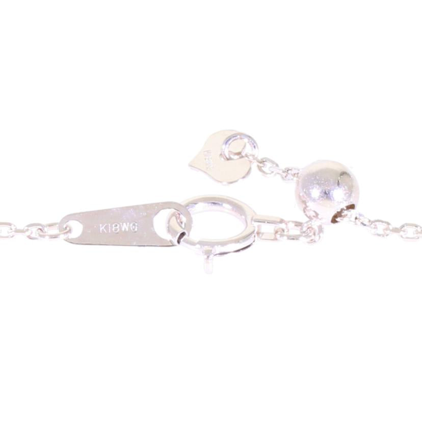 /◎ K18WG トルマリンダイヤネックレス1.41/0.08/0.07/D0.01ctソ//Aランク/75