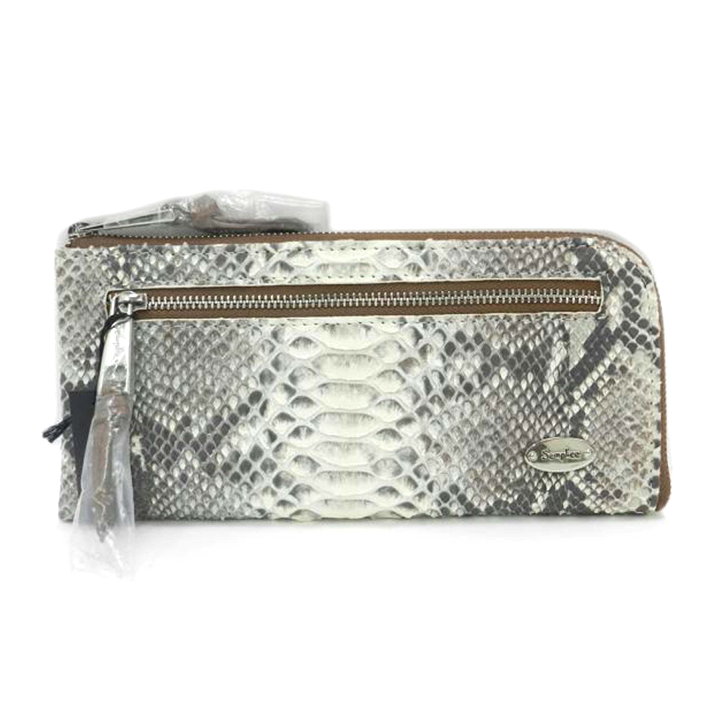 Semplice センプリチェ/Semplice パイソン革 長財布//SAランク/69
