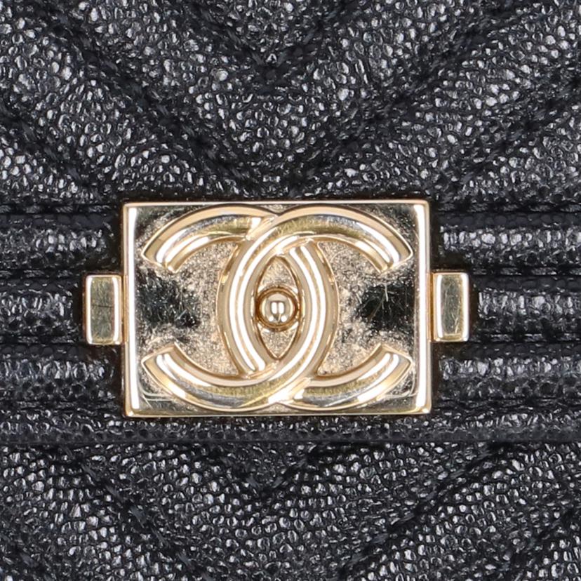 CHANEL シャネル/ボーイシャネルコンパクト三つ折り財布//297*****/ABランク/75