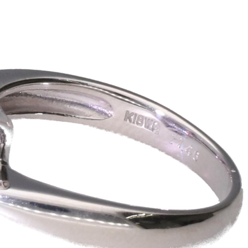 / K18WG アメジストダイヤリング11.46/D0.26ct//Aランク/75