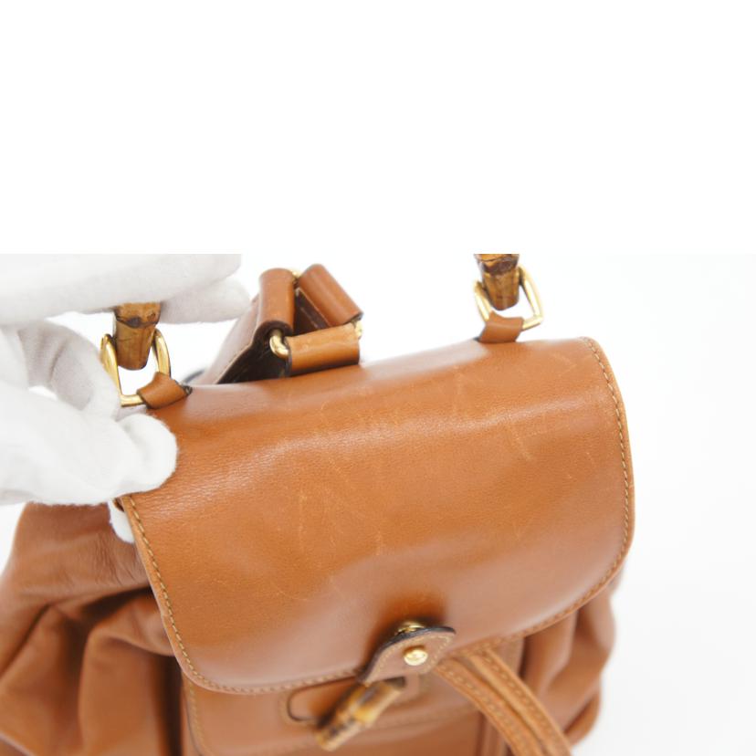 GUCCI GUCCI/バンブーレザーバックパック/003・2058//003/Bランク/75