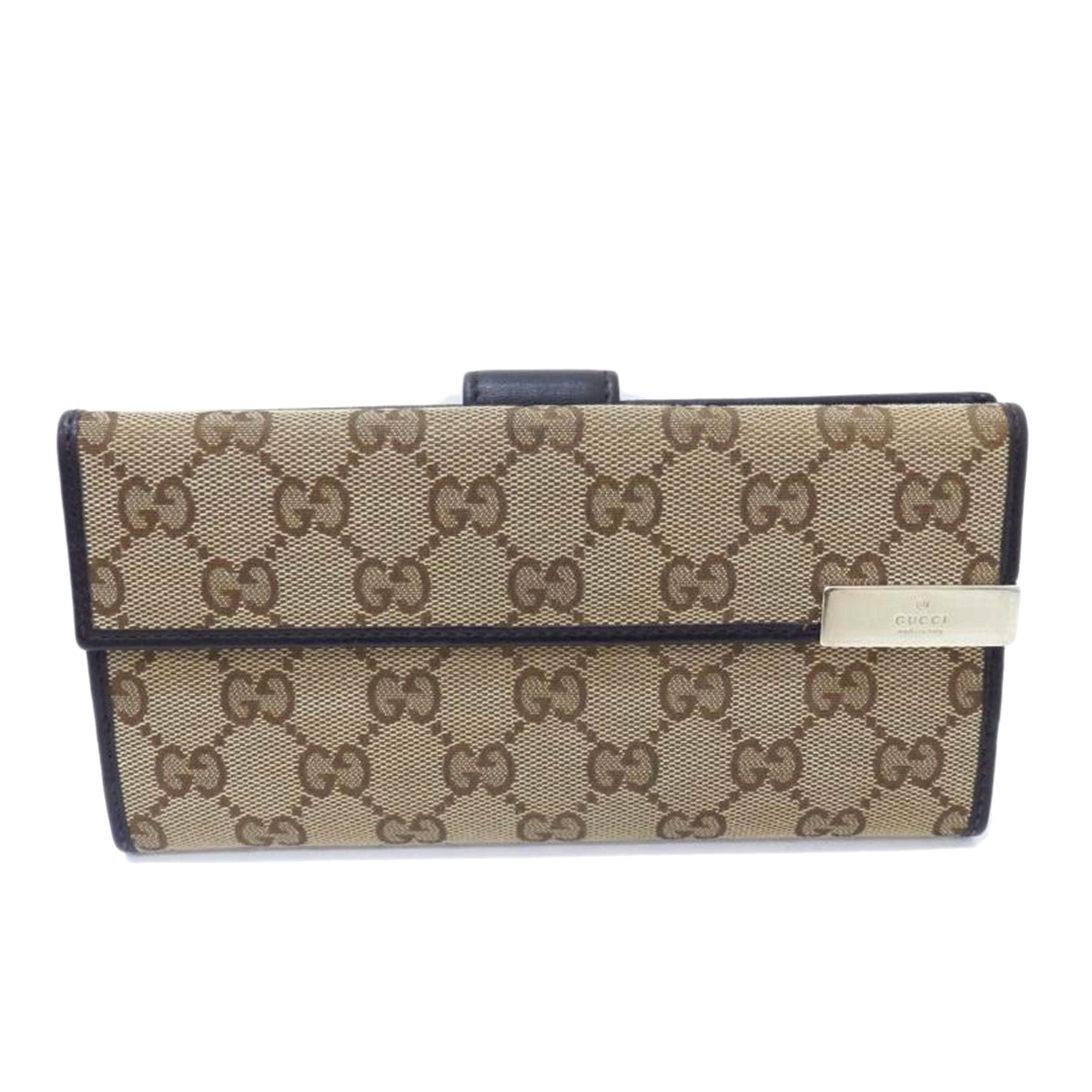 GUCCI グッチ/GGキャンバスWホック長財布/257012//534638/ABランク/88