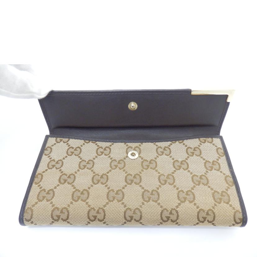 GUCCI グッチ/GGキャンバスWホック長財布/257012//534638/ABランク/88