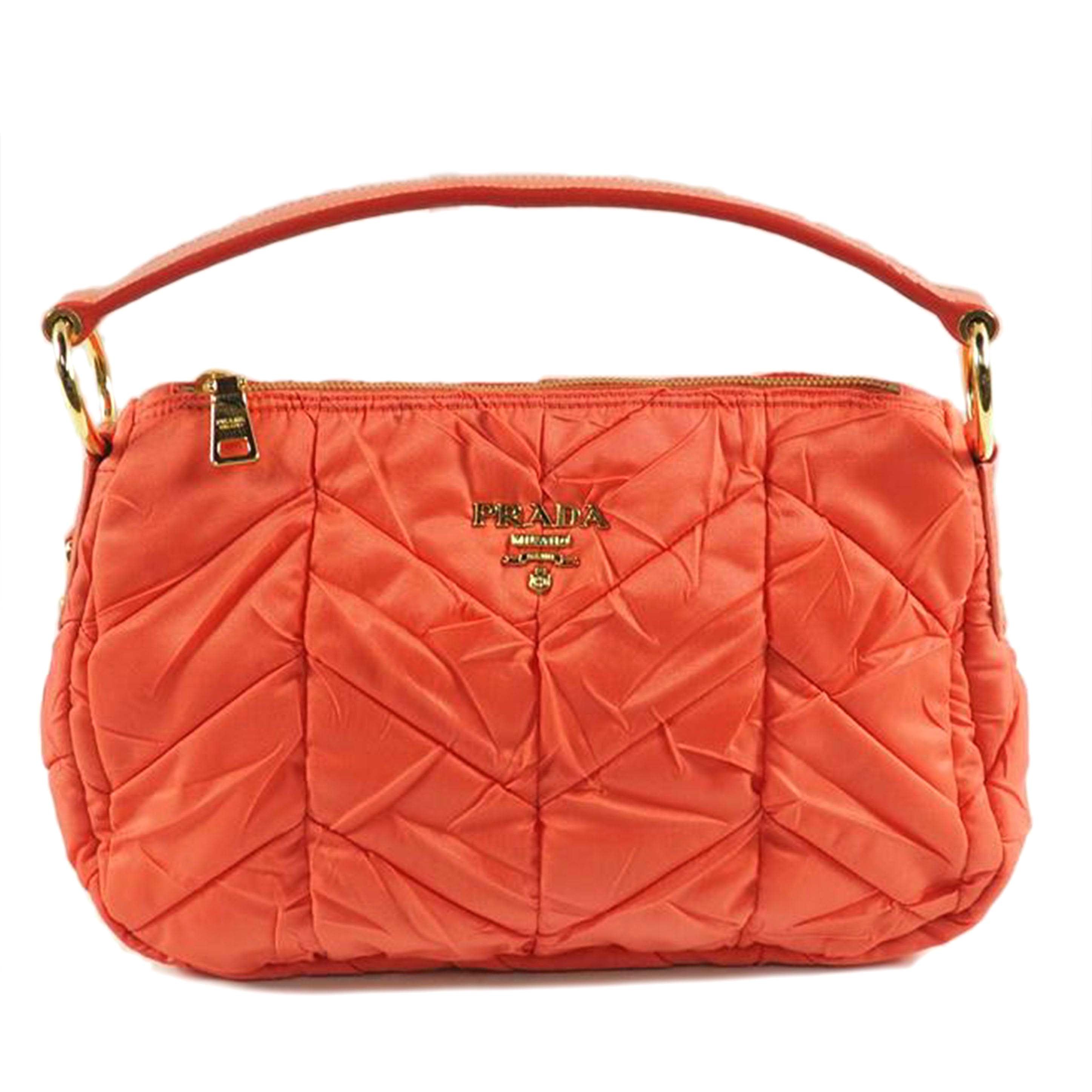 PRADA プラダ/ワンショルダー ハンドバッグ コーラル/BR3774//Bランク/79