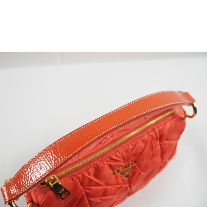 PRADA プラダ/ワンショルダー ハンドバッグ コーラル/BR3774//Bランク/79