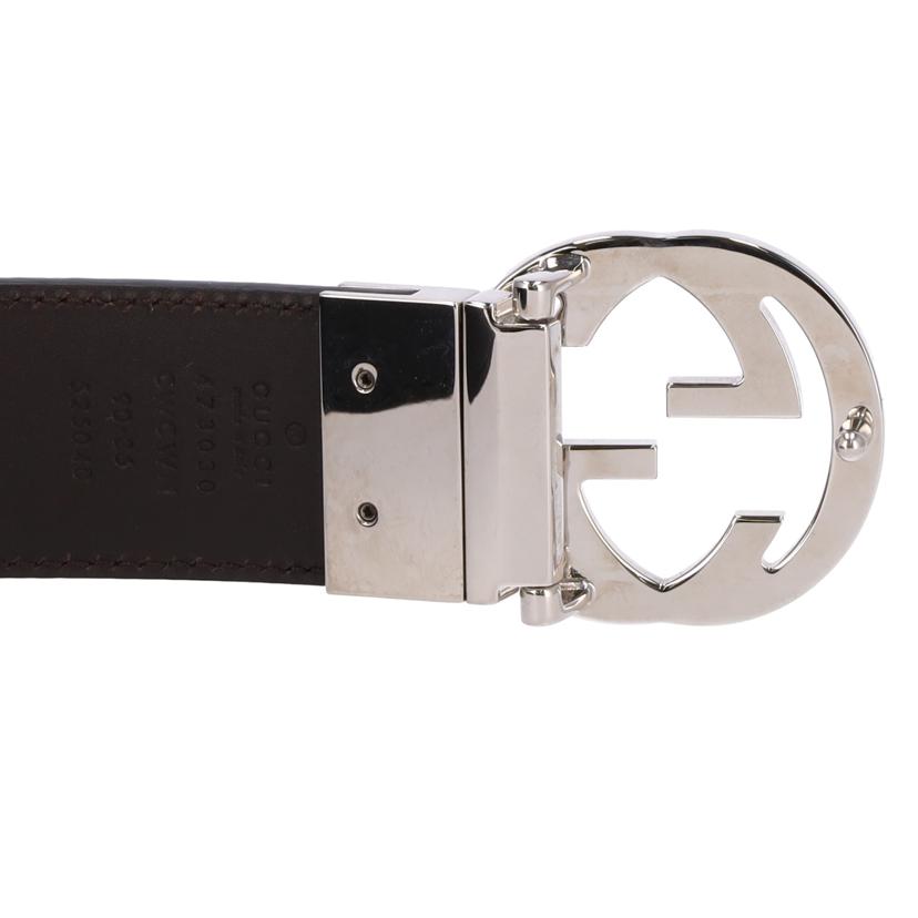 GUCCI グッチ/インターロッキングGリバーシブルベルト/473030//ABランク/75